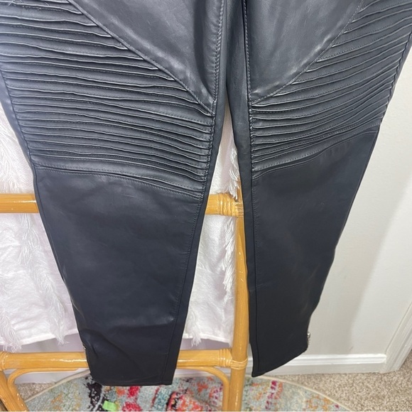 NWT BlankNYC Black Leather Skinny Jeans sz 32 - Picture 5 of 8